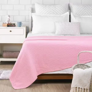 100% Cotton Blanket, 108" x 90", Pink