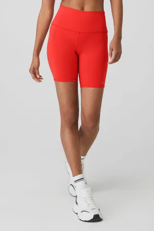 7" High-Waist Biker Short - Red Hot Summer