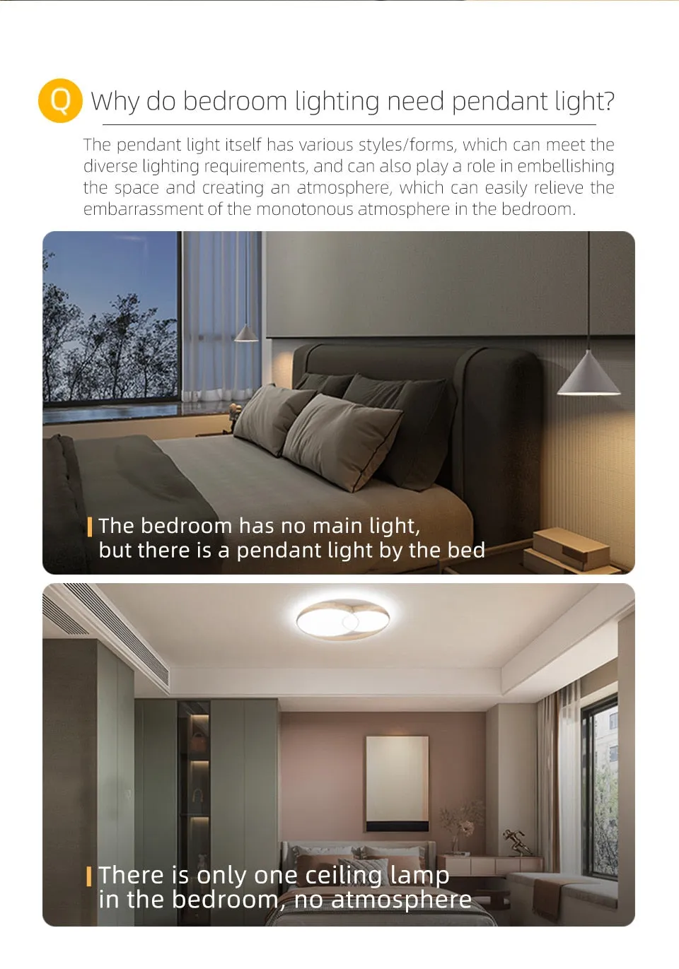AiS Modern Design Pendant Light Adjustable Lift height 1.8m