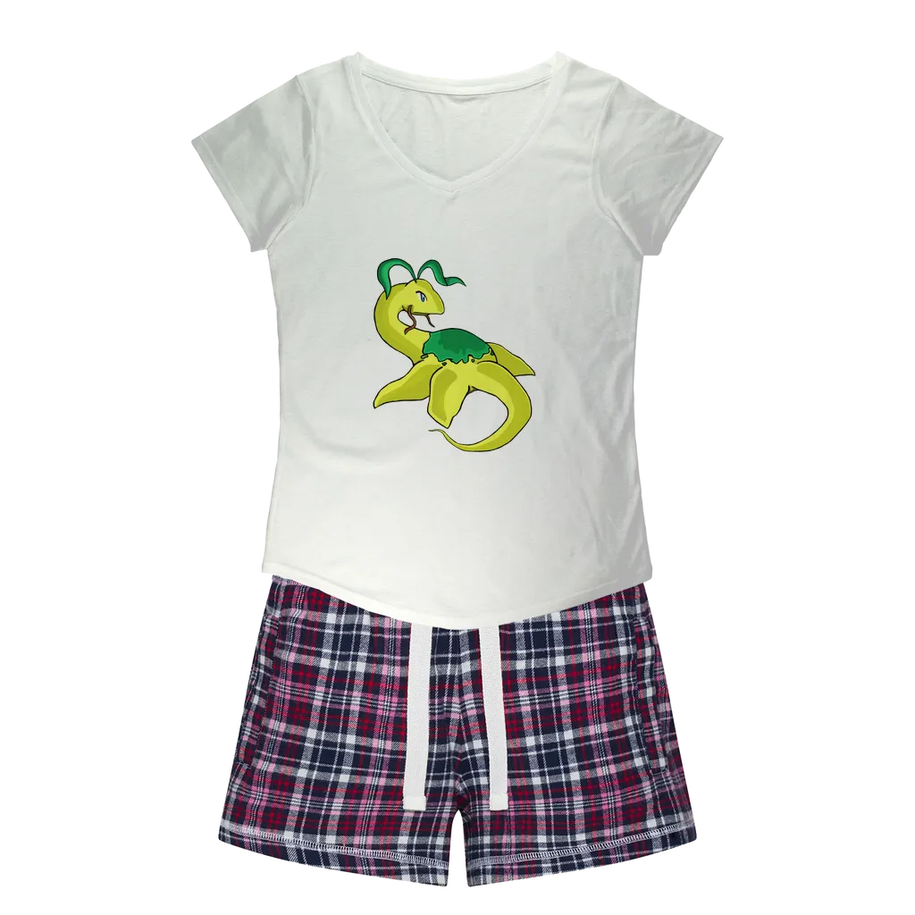 Alpro Women's Sleepy Tee and Flannel Short