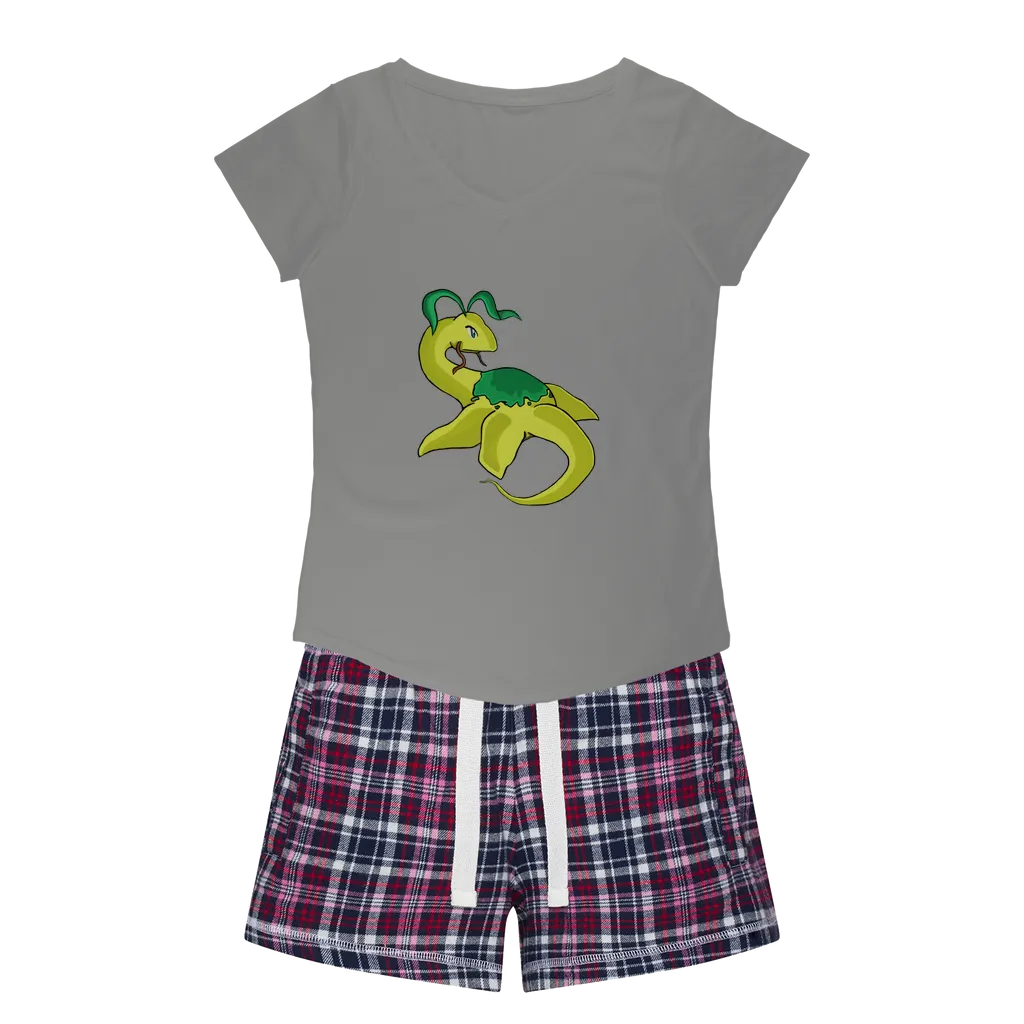 Alpro Women's Sleepy Tee and Flannel Short