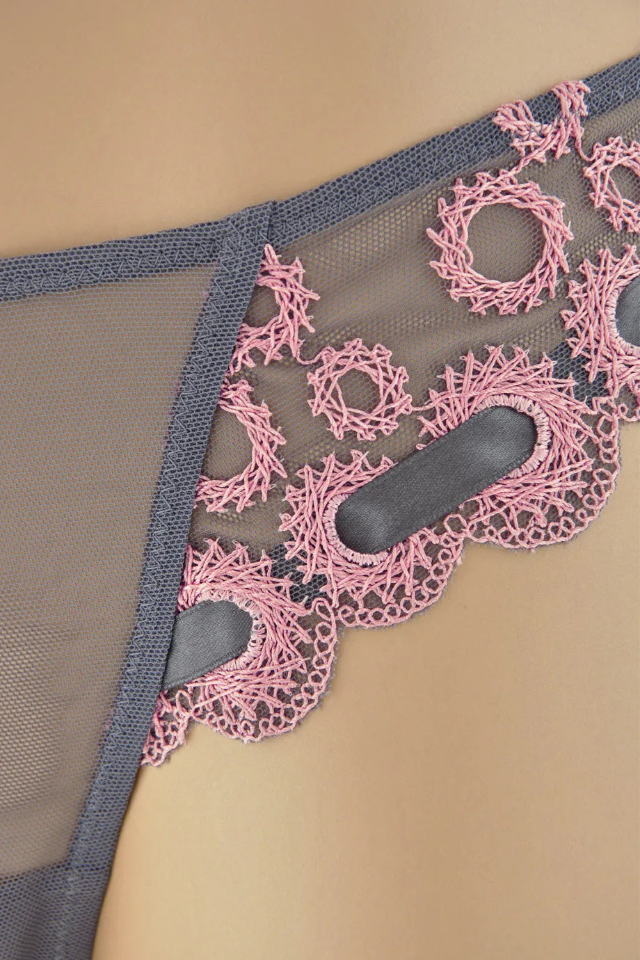 ARGENTOVIVO TULLE Pink Ribbon Thong