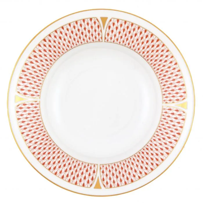 Art Deco Rust Rim Soup