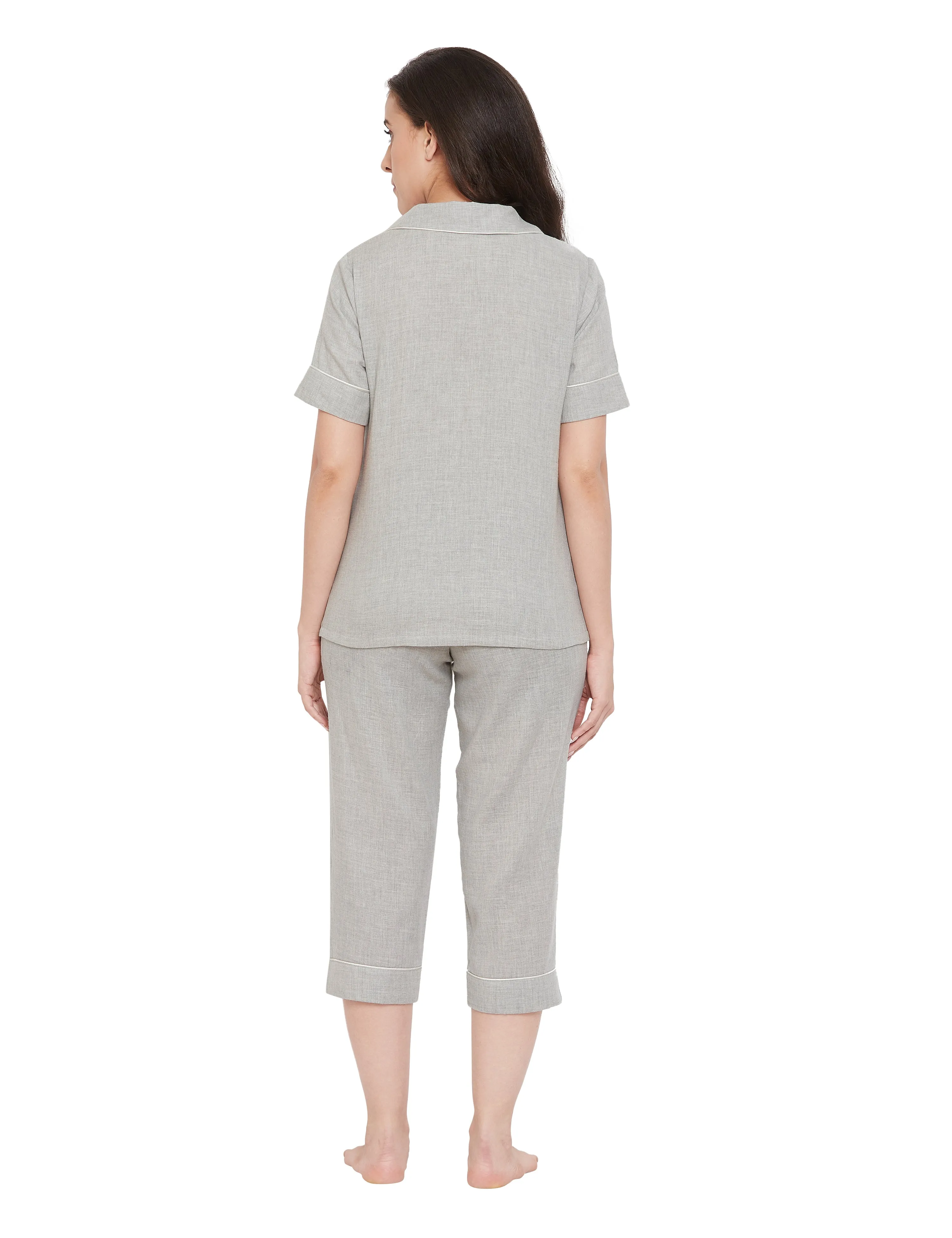 Ashley Cotton Melange Sleep Capri Set