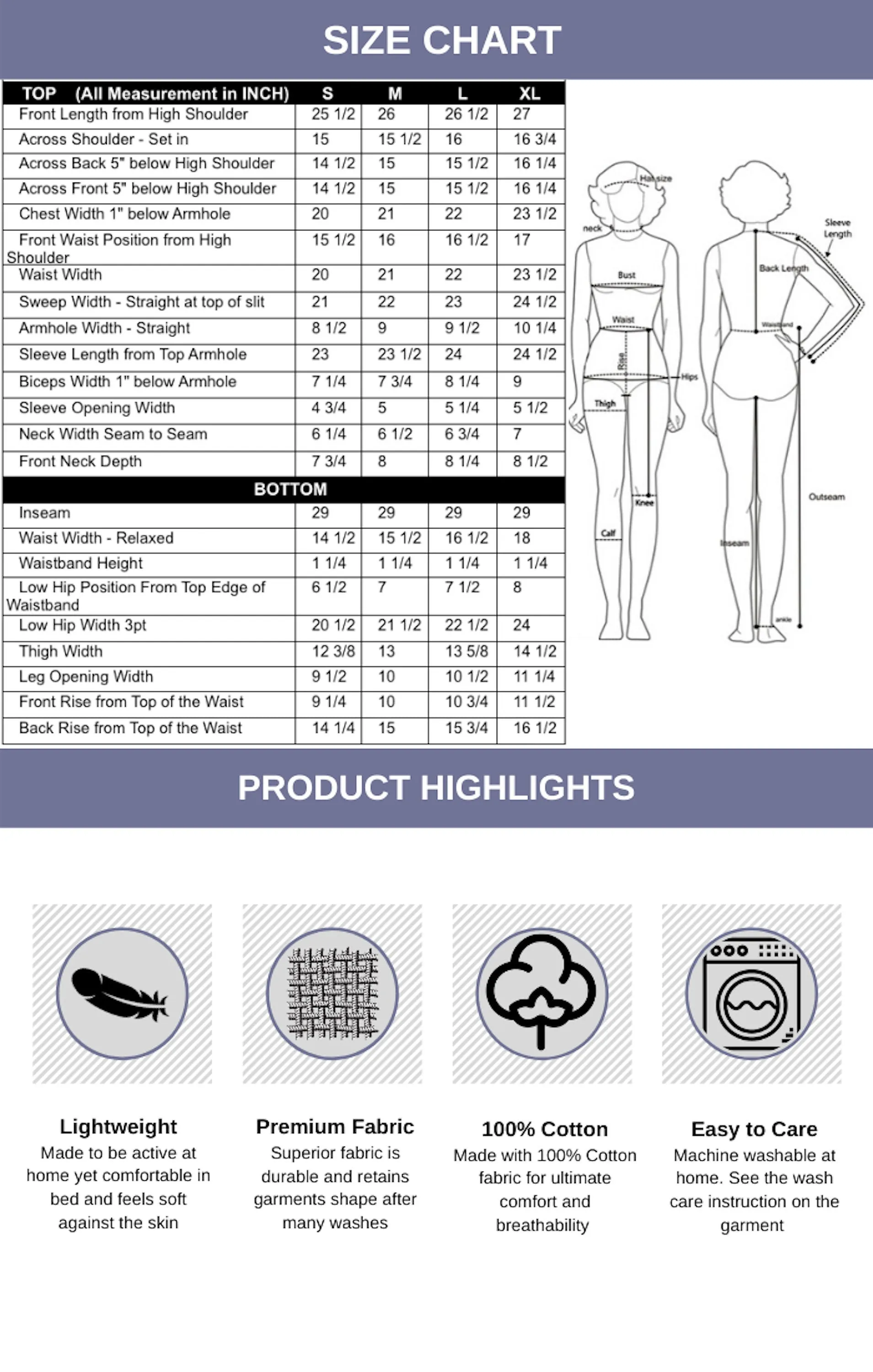 Ashley Cotton Melange Sleep Capri Set