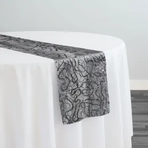 Bedazzle Table Runner in Charcoal