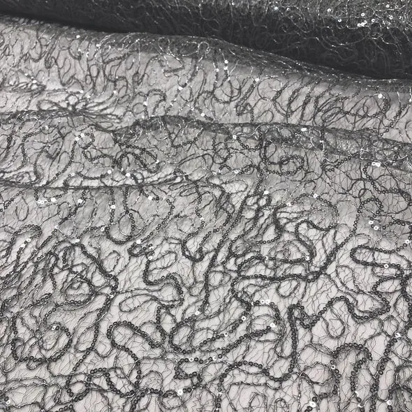 Bedazzle Table Runner in Charcoal