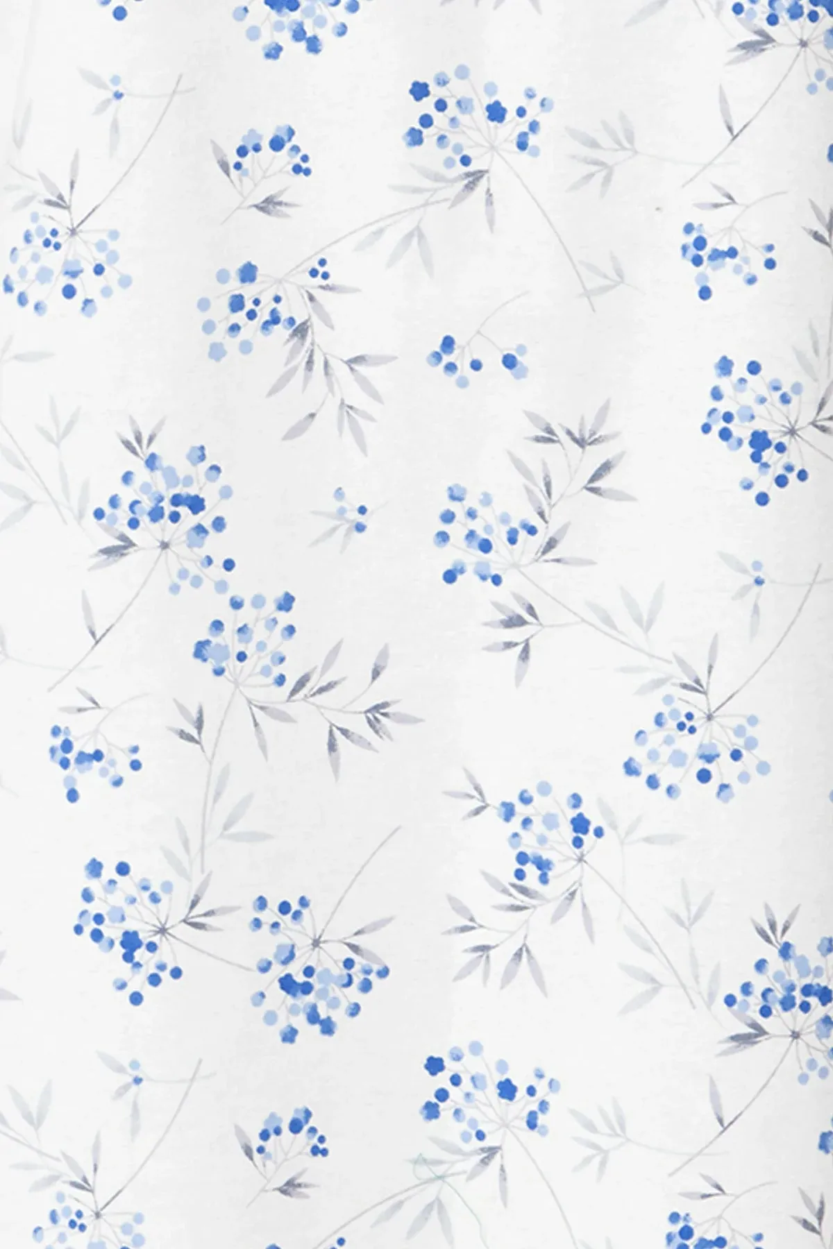 Blue Floral Brushed Cotton Pyjamas - Marlon