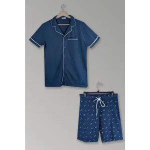 Blue Short Nightwear Suit