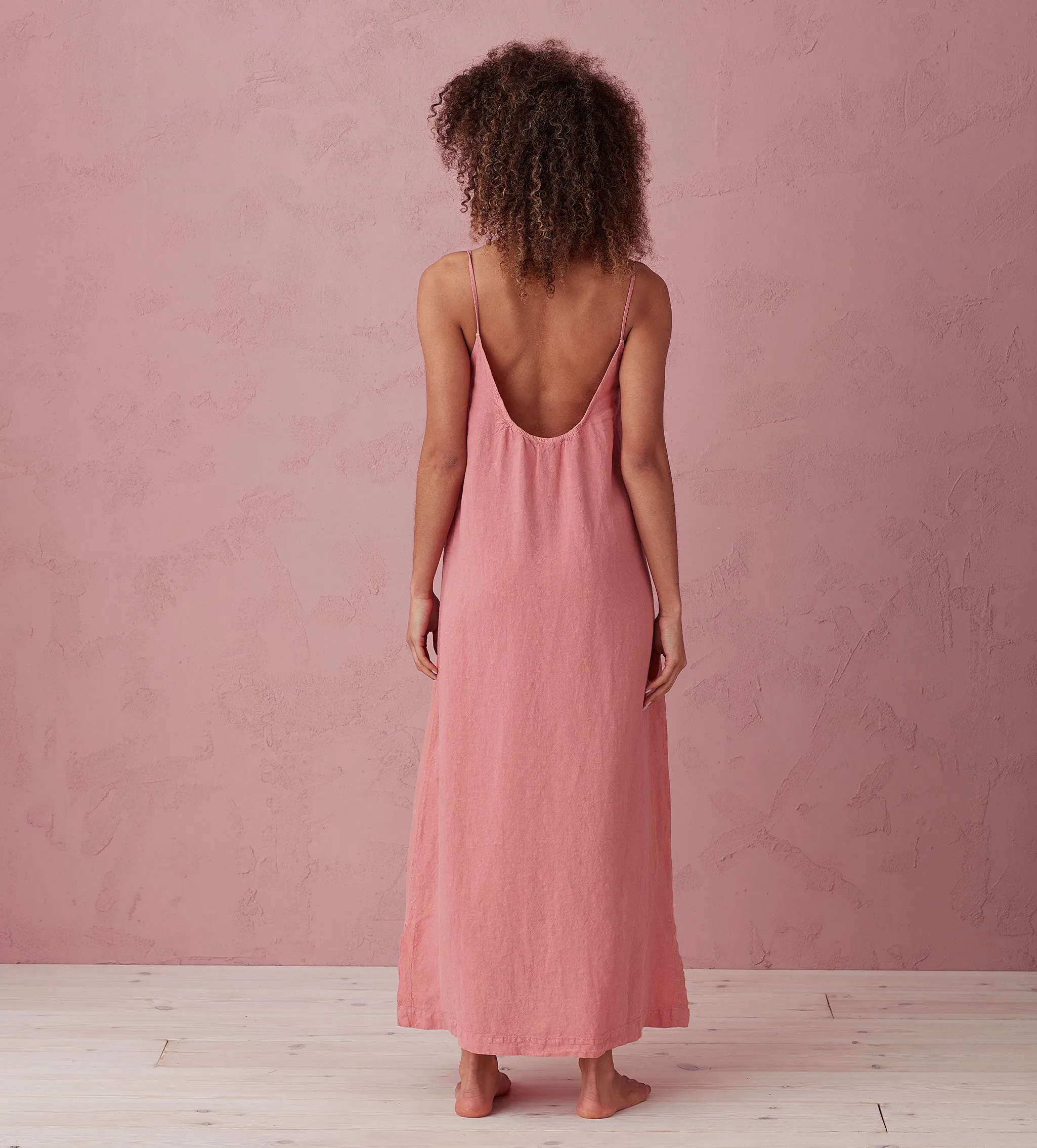 Canyon Pink 100% Linen Nightwear
