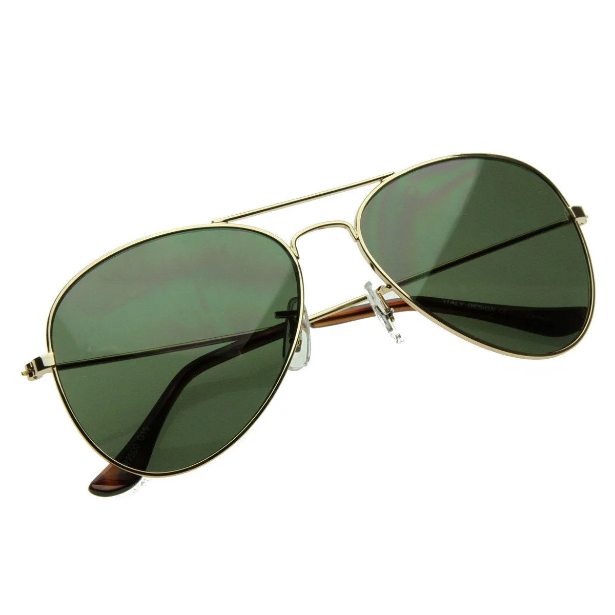 Celebrity Classic Metal Military Aviator Sunglasses 1041 from zeroUV