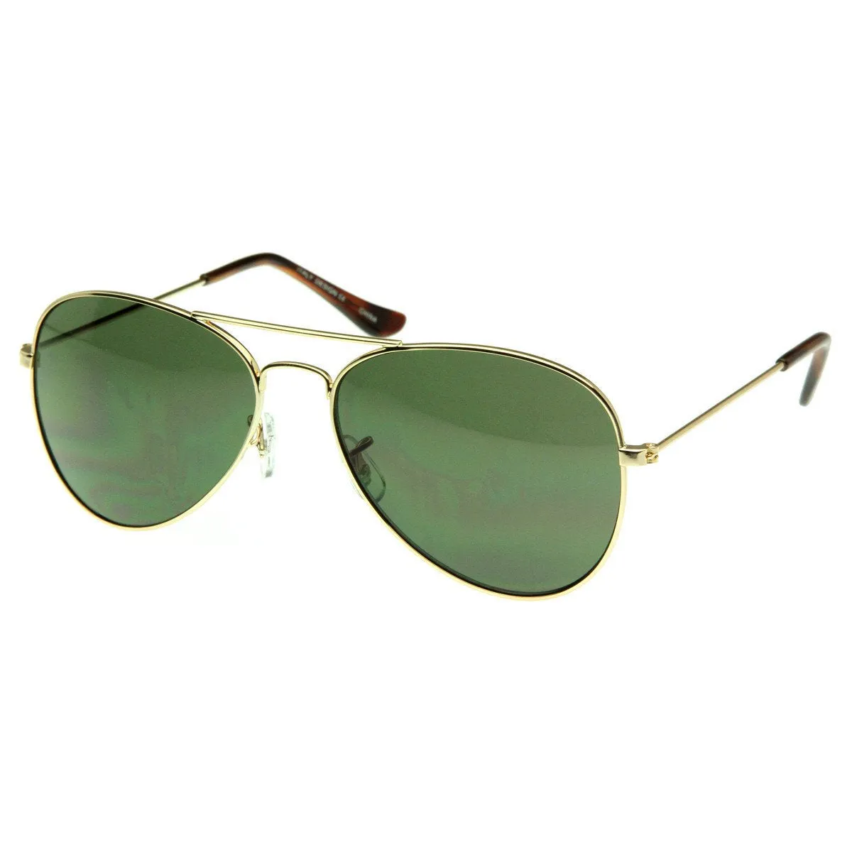 Celebrity Classic Metal Military Aviator Sunglasses 1041 from zeroUV