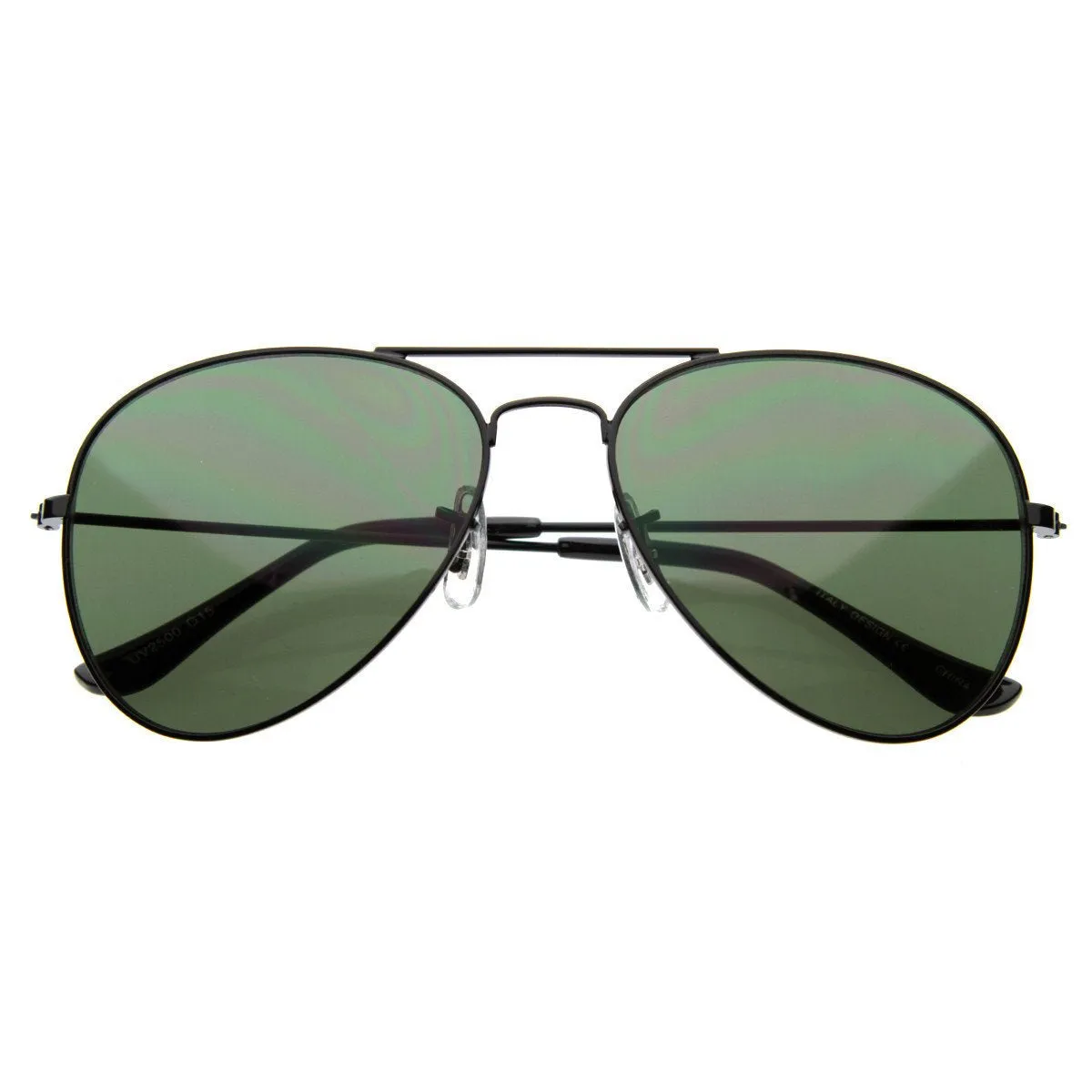 Celebrity Classic Metal Military Aviator Sunglasses 1041 from zeroUV
