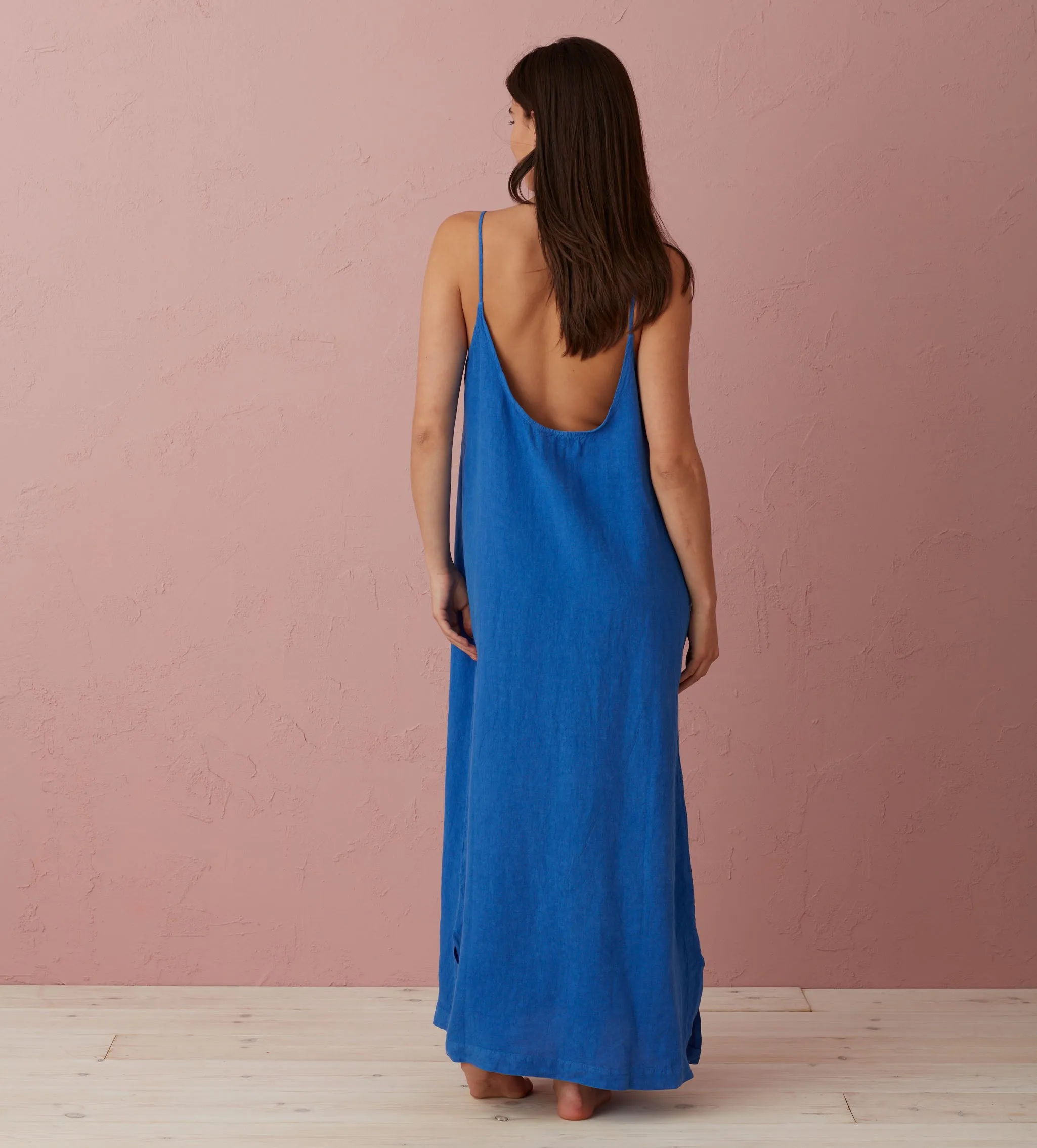 Cobalt 100% Linen Nightwear
