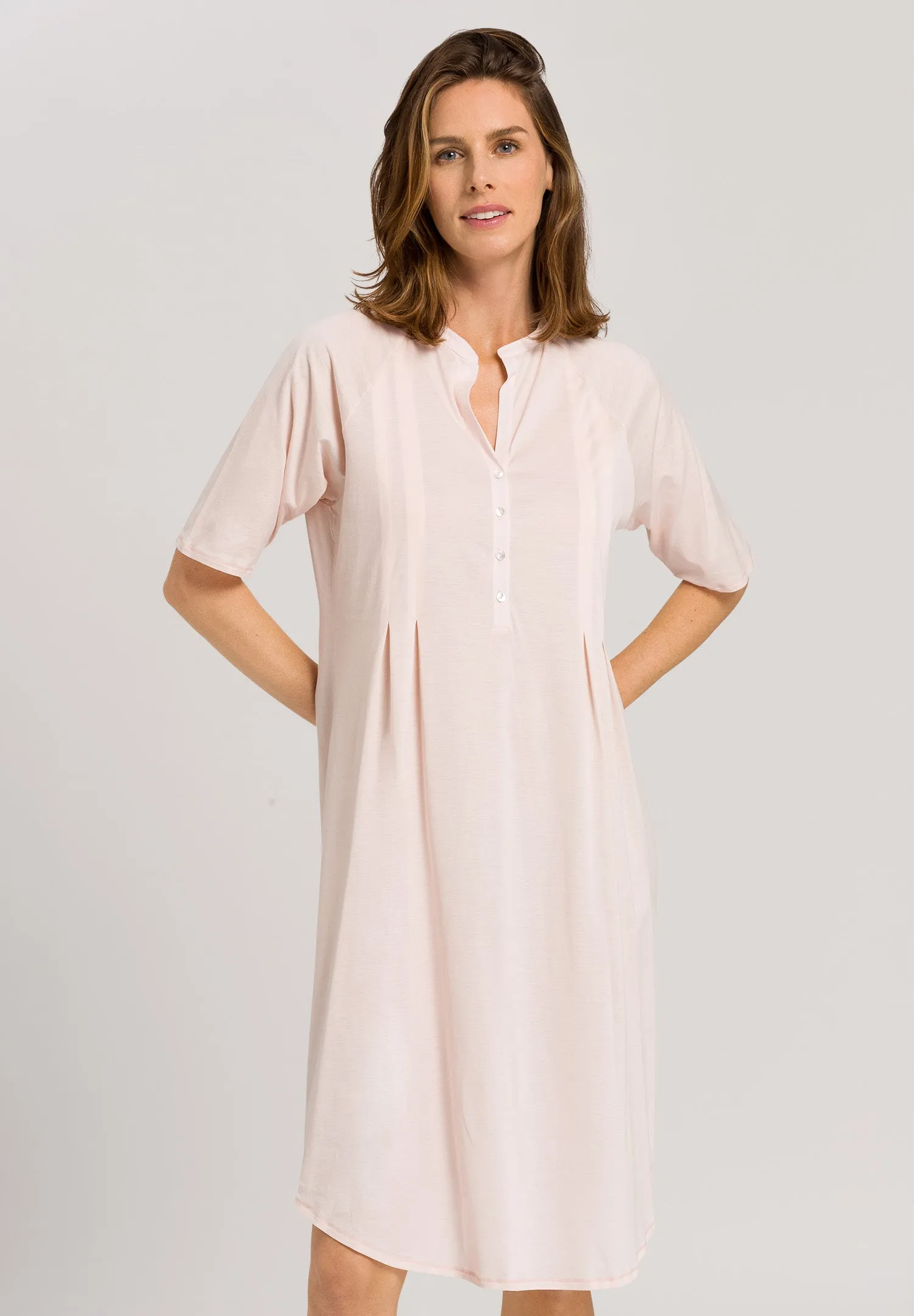 Cotton Deluxe-S/Slv Nightdress 100Cm