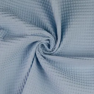 Cotton Waffle - Dusky Blue
