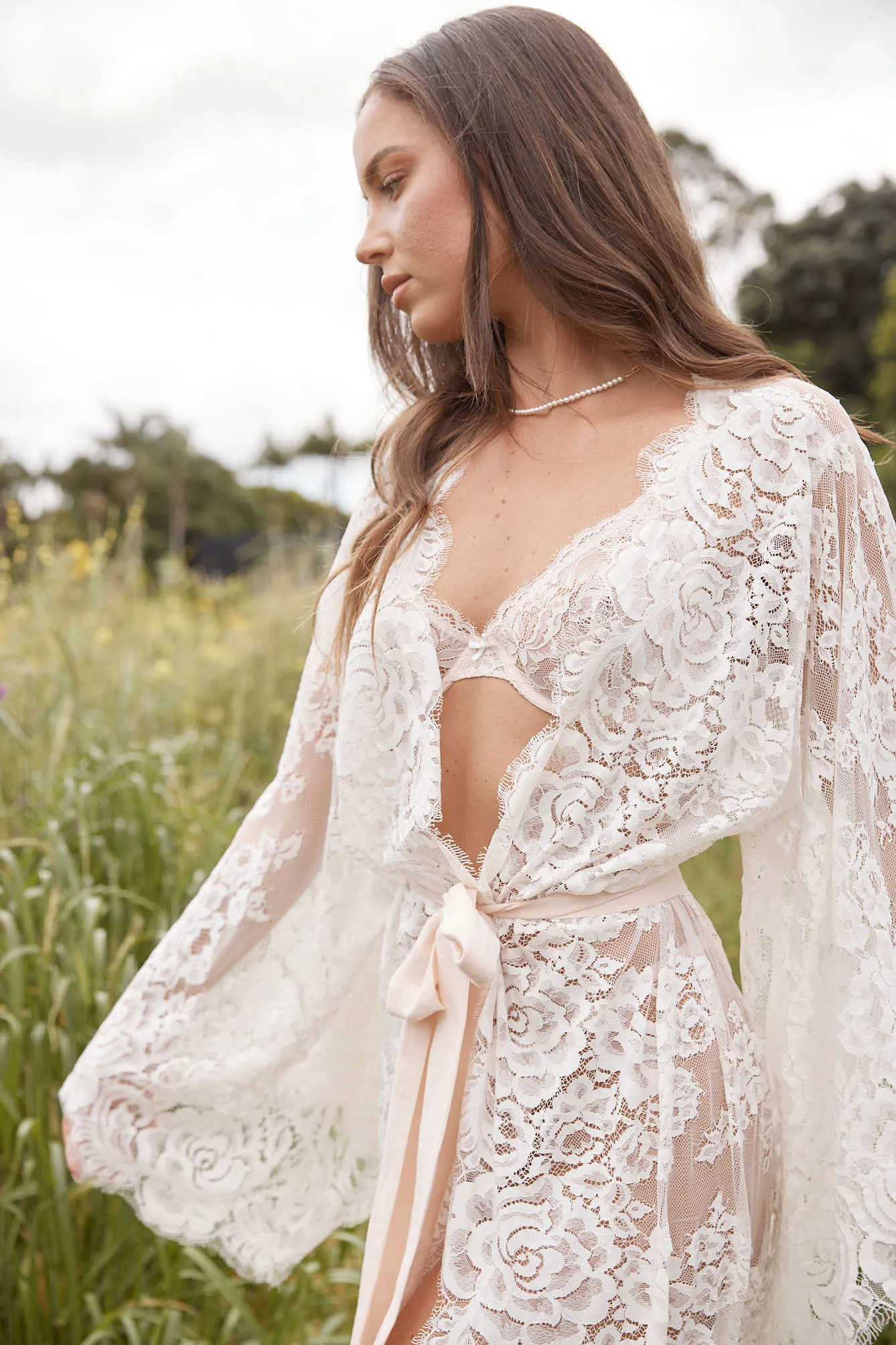 Couture Luxury Robe Collection: Versailles Lace Robe