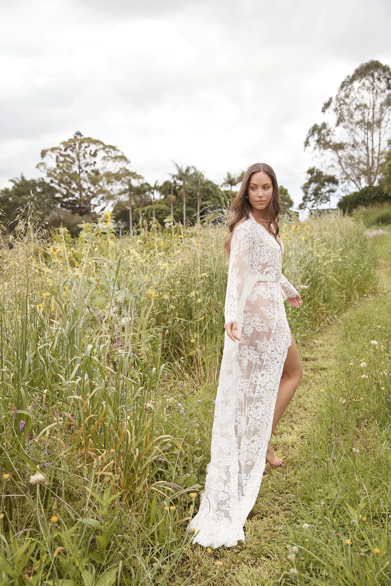 Couture Luxury Robe Collection: Versailles Lace Robe