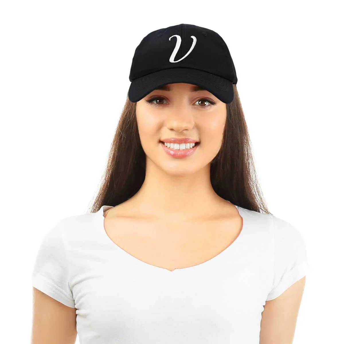 Dalix Initial Letter V Hat