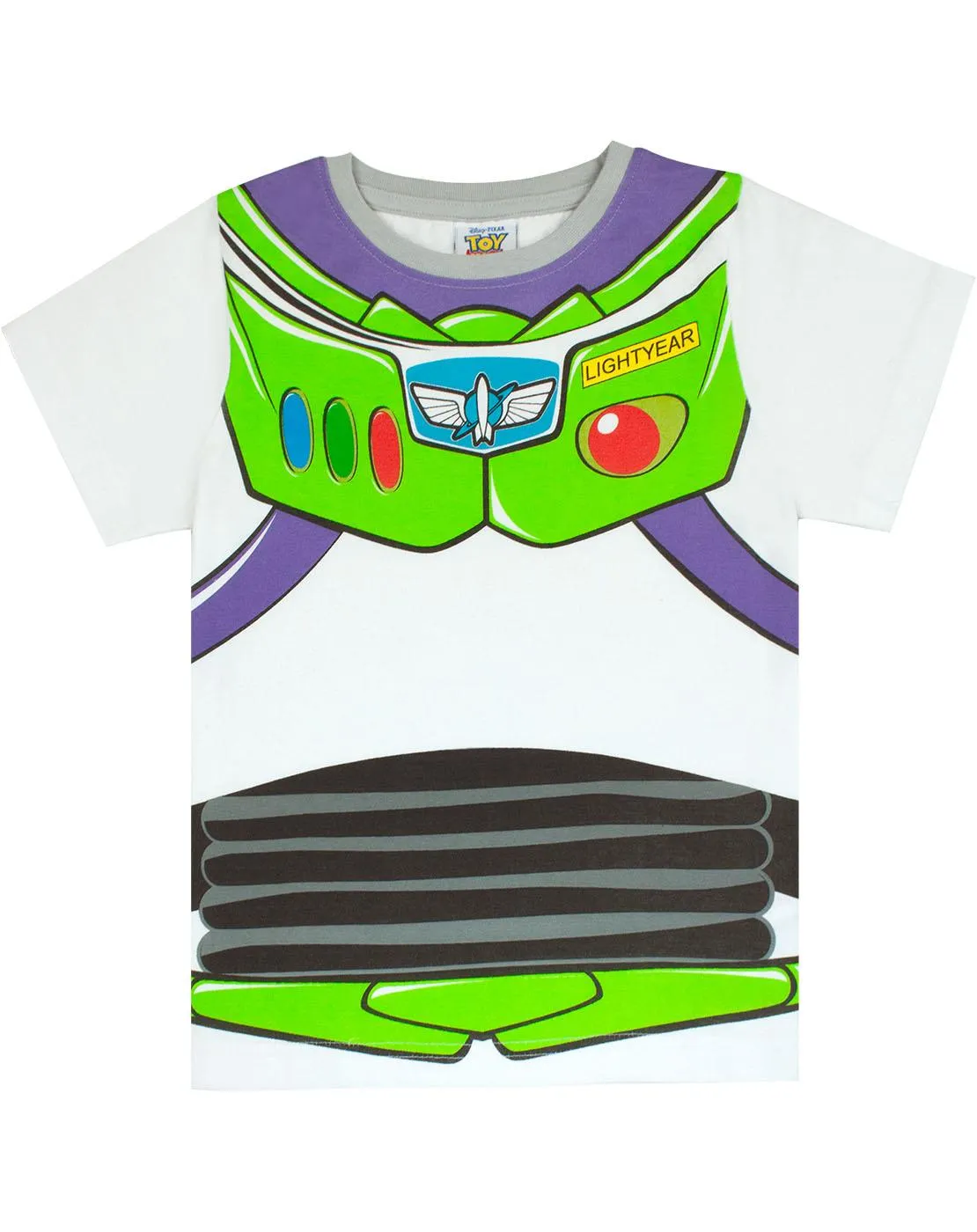 Disney Buzz Lightyear Boys Green Short Sleeve Short Leg Pyjama Set