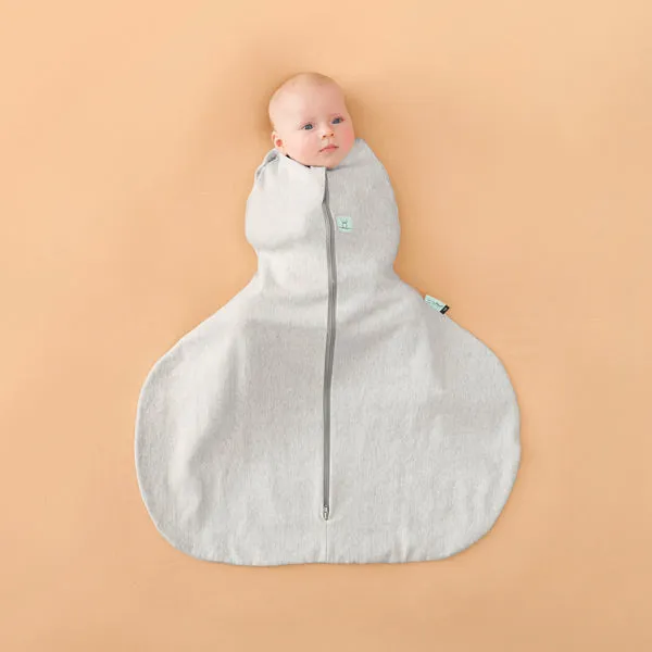 ergoPouch Hip Harness Cocoon Swaddle Bag 1.0 TOG - Grey Marle - 6 to 12 Months