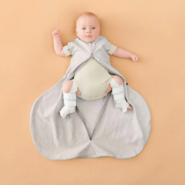 ergoPouch Hip Harness Cocoon Swaddle Bag 1.0 TOG - Grey Marle - 6 to 12 Months