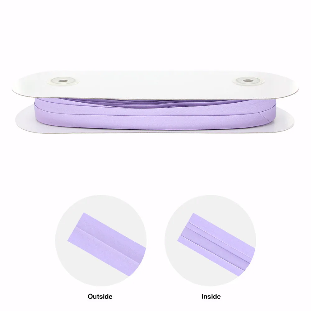 Extra Wide Double Folded Bias - Lavender - 16mm - 25 meters