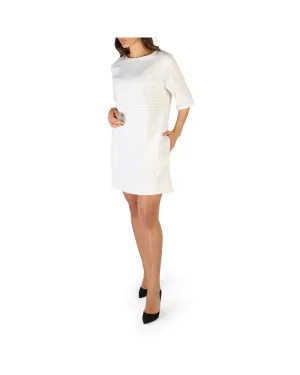 Fontana 20 Women's White Short Sleeve Casual Dress