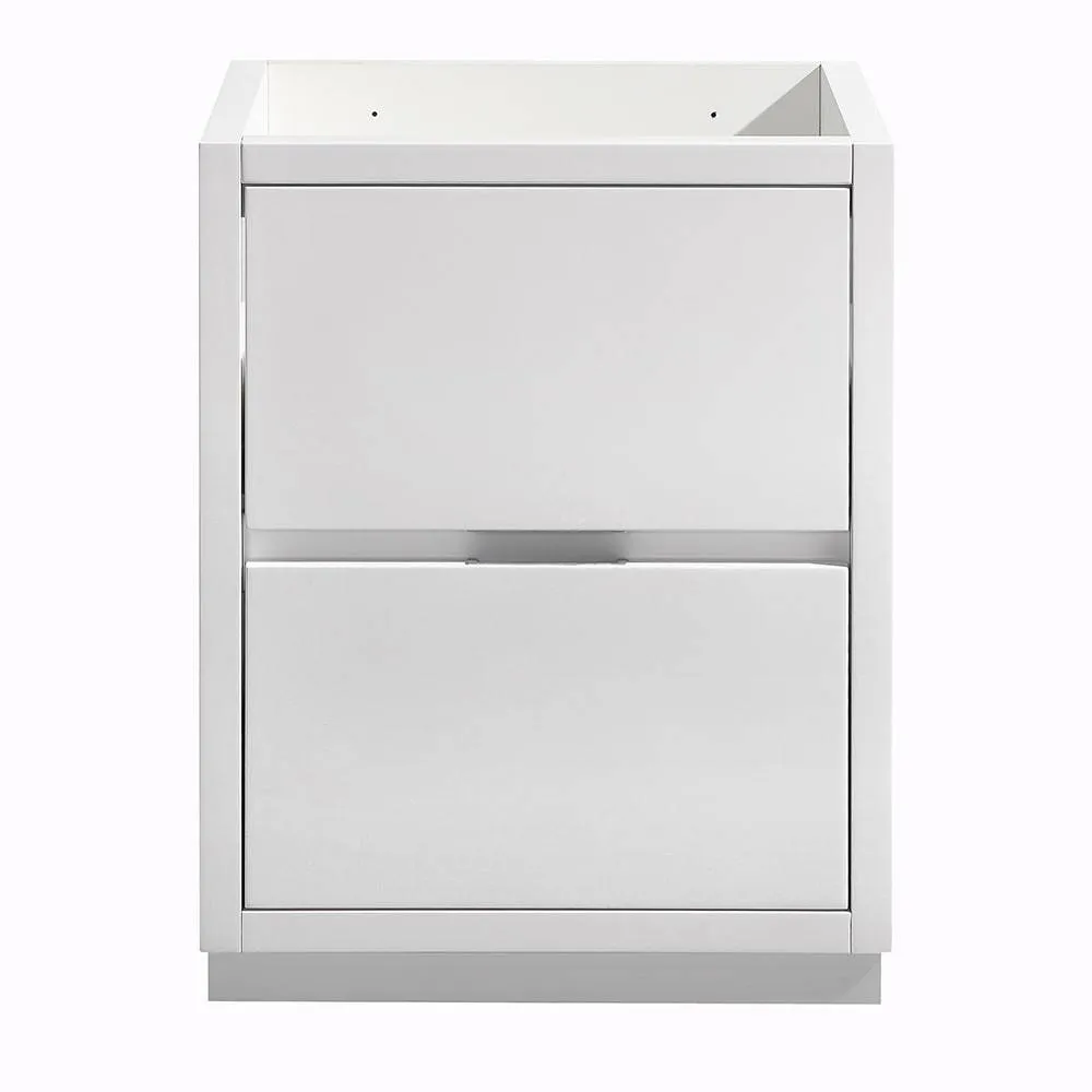 Fresca FCB8424WH Valencia 24" Glossy White Free Standing Modern Bathroom Cabinet
