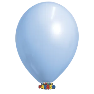 Globos Payaso 9in Balloon Pastel Light Blue 50ct