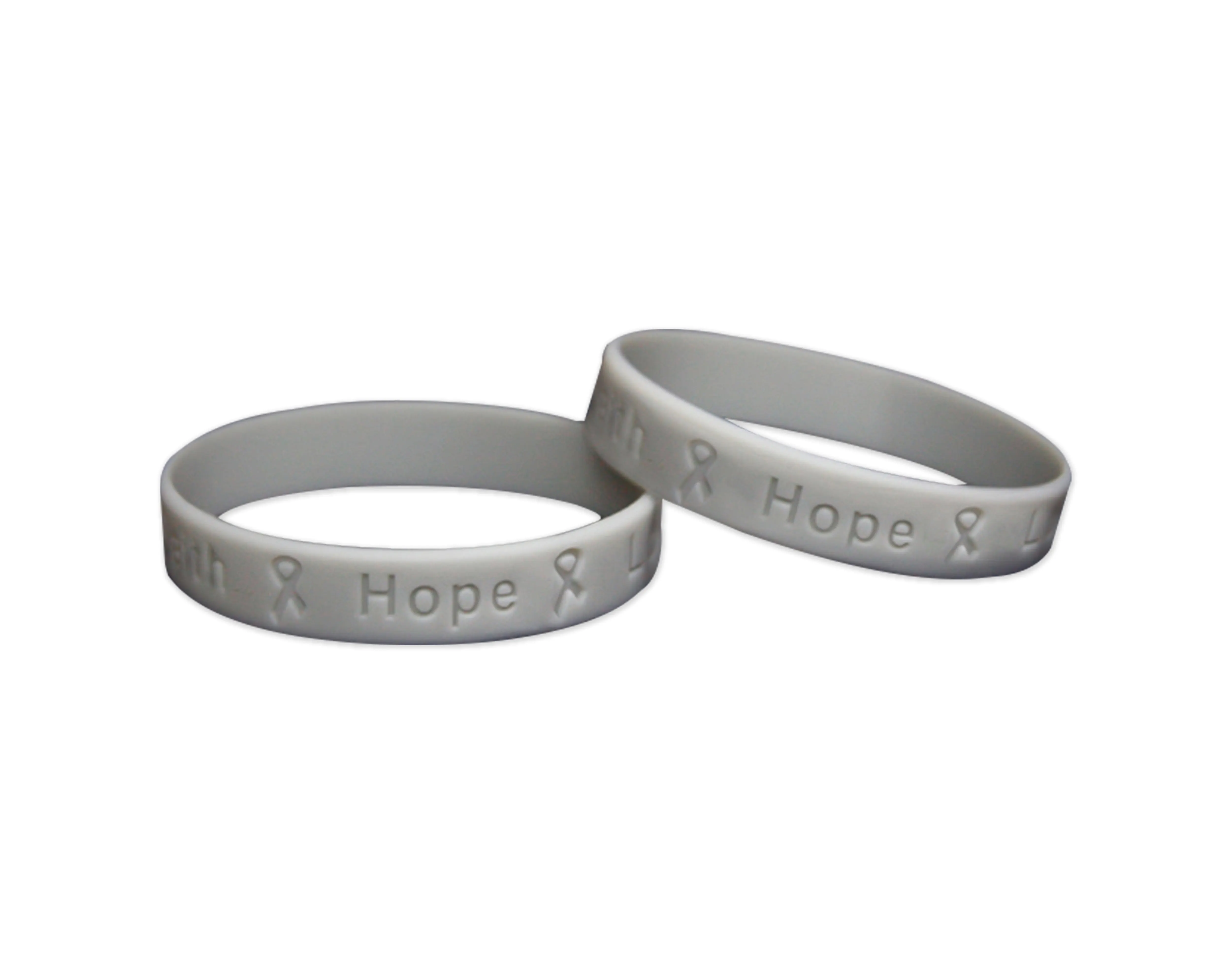Gray Silicone Bracelets