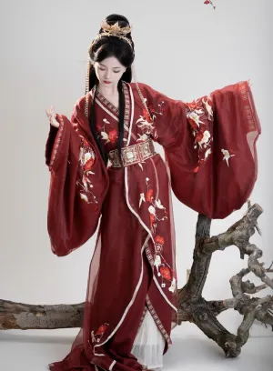 Han Dynasty Hanfu, Straight Hem Robe, Beauty of Han 美人兮