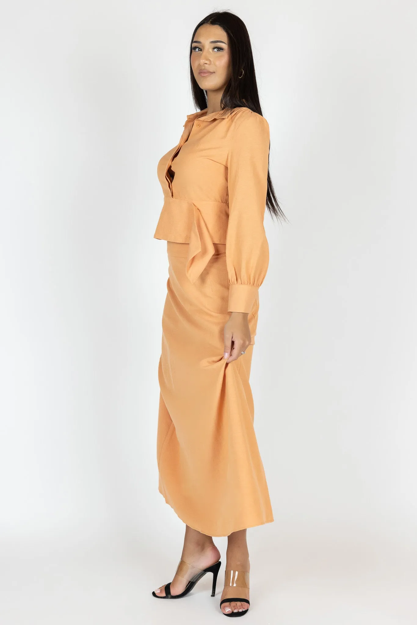 Jarita Detailed Linen Blouse