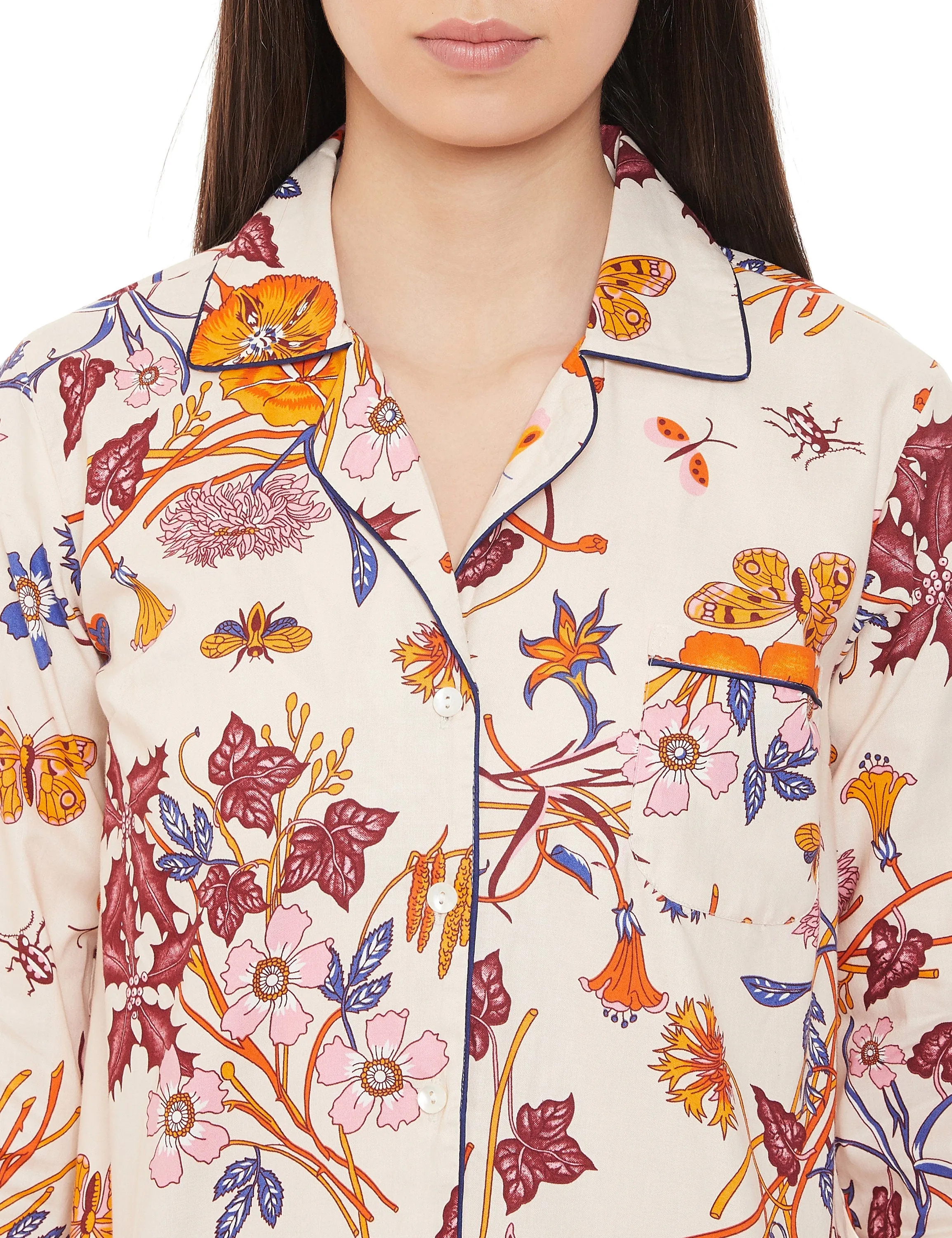 Jennie Cotton Woven Printed Pajama Set