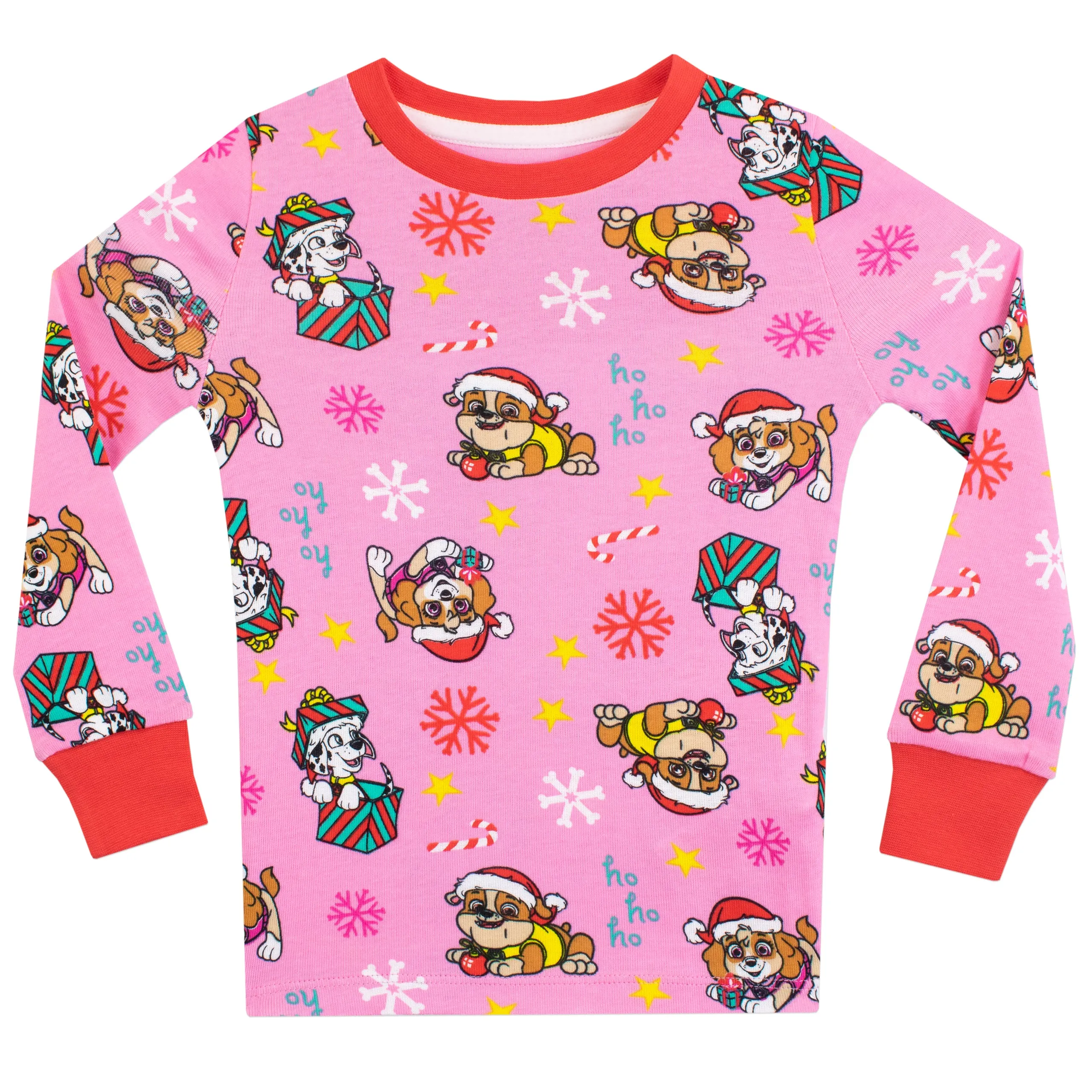 Kids PAW Patrol Christmas Snuggle Fit Pyjamas - Skye, Marshall, Rubble