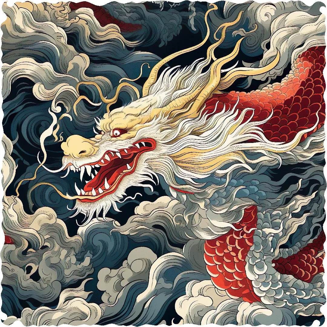 Lunar Dragon (50 Piece MINI Wooden Jigsaw Puzzle)