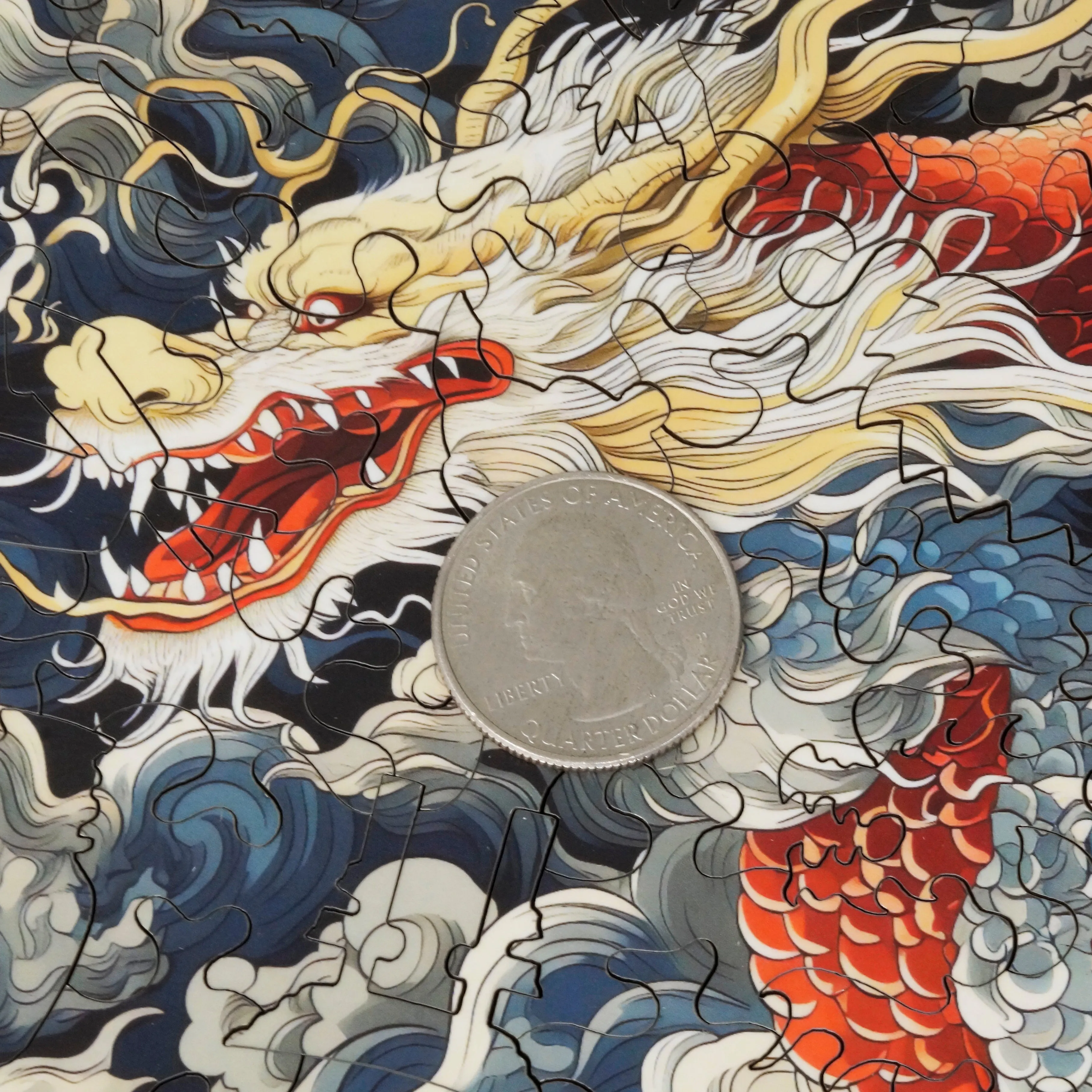 Lunar Dragon (50 Piece MINI Wooden Jigsaw Puzzle)