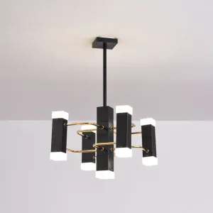 Modern Black Sputnik Pendant Chandelier with 4/8 Heads in 2 Color Options
