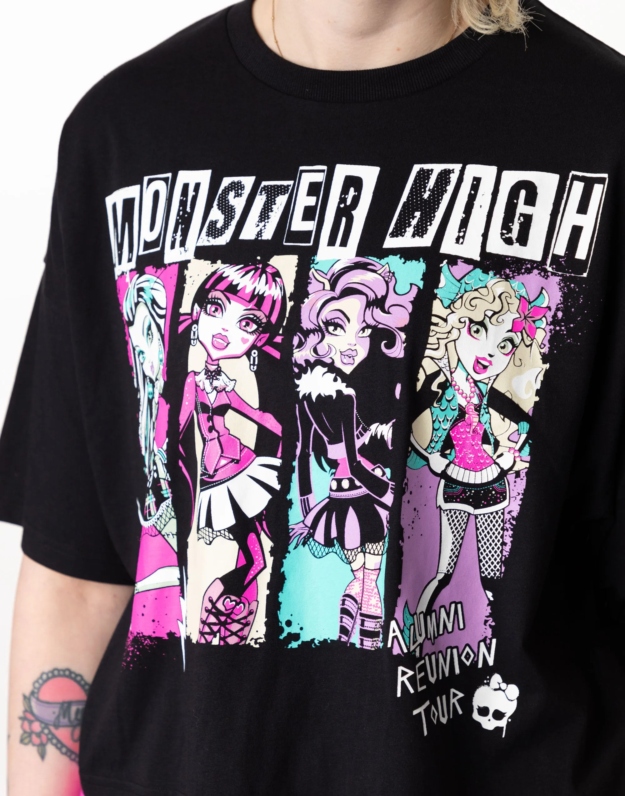 Monster High Womens Black & Pink Pyjamas