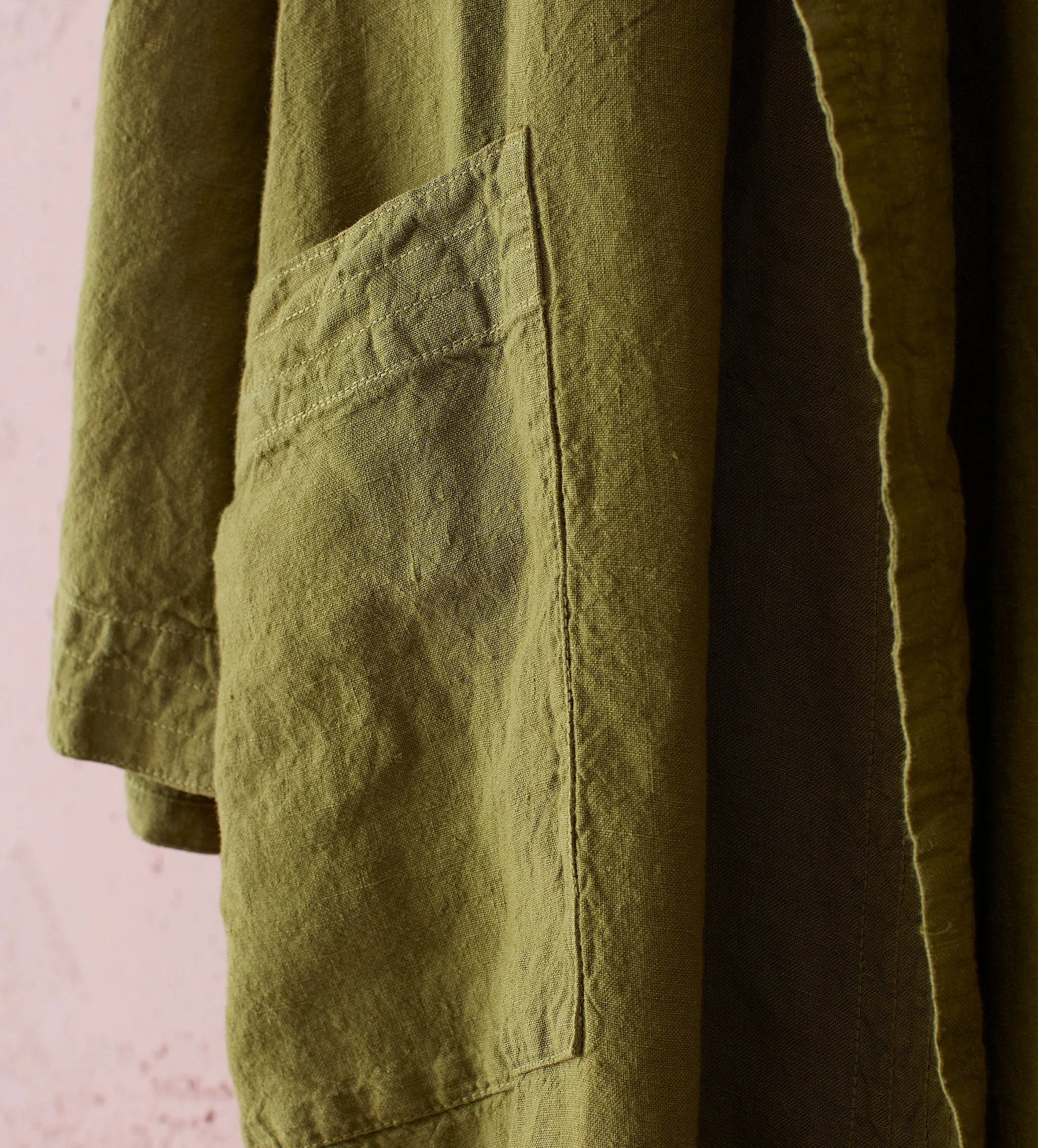 Moss Green 100% Linen Nightwear