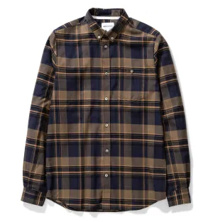 Norse Projects Anton Brushed Flannel Check Shirt – Ivy Green