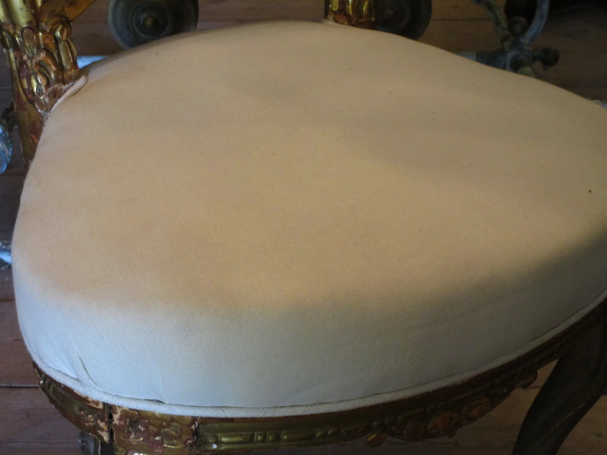 Pair of Louis XV style upholstered chairs