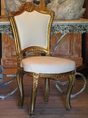 Pair of Louis XV style upholstered chairs