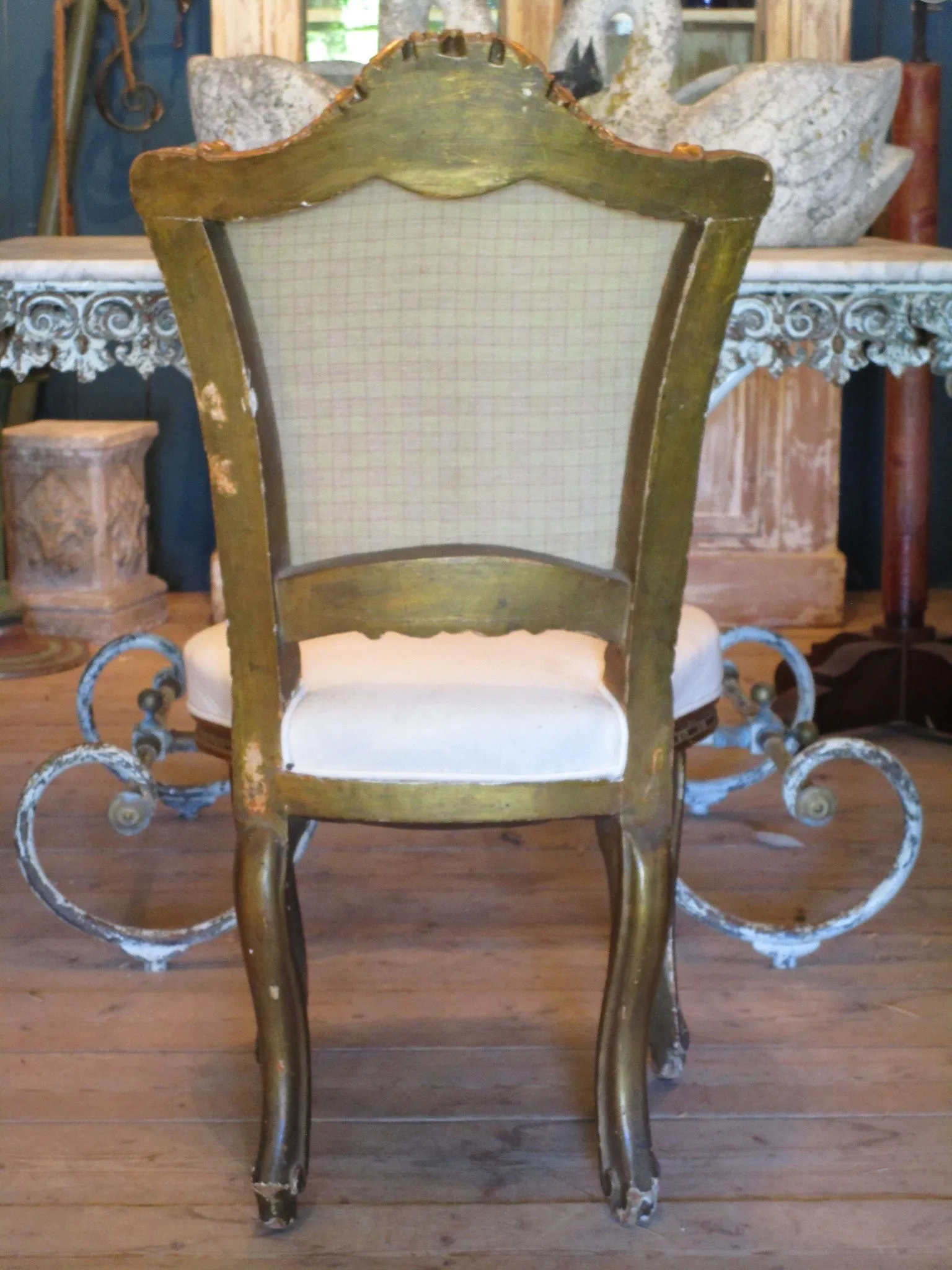 Pair of Louis XV style upholstered chairs