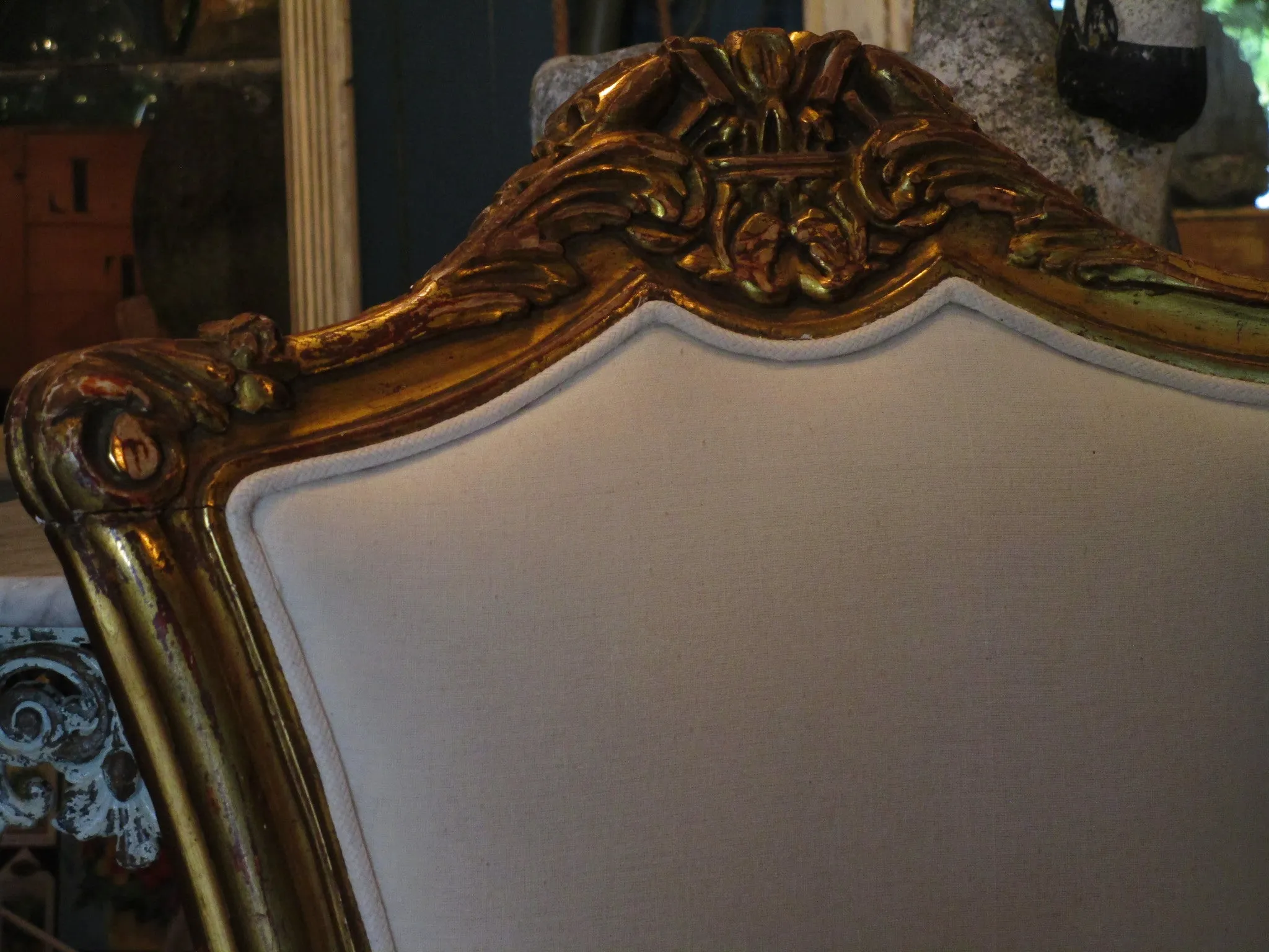 Pair of Louis XV style upholstered chairs