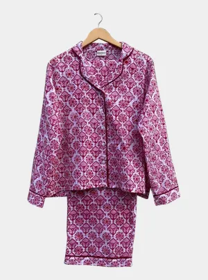 Paprika Pink Women's  Pyjama Trouser Set