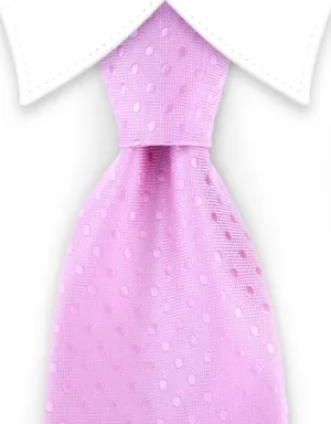 Pastel Pink Polka Dot Necktie