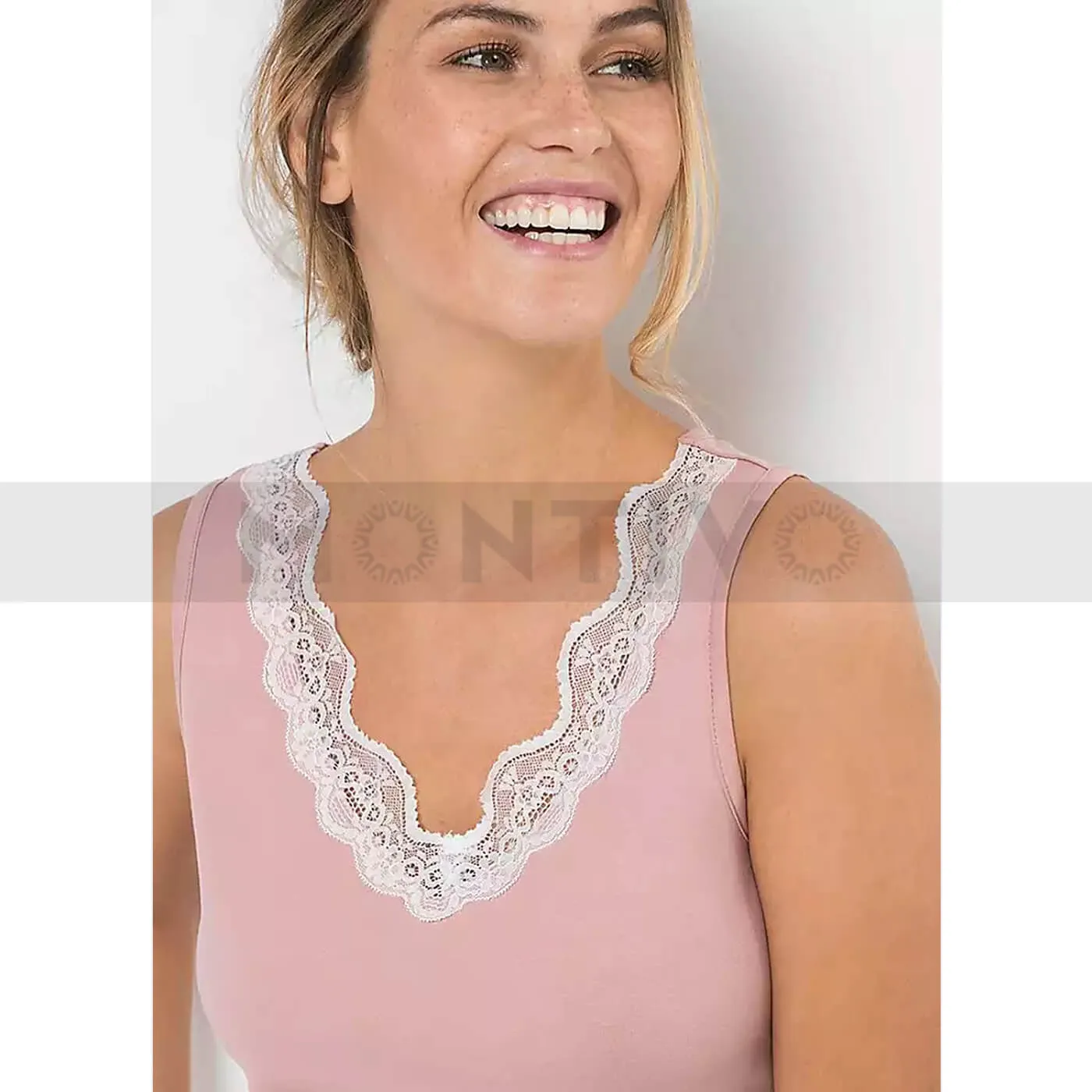 Pink Lace Trim Sleepwear Short Suit