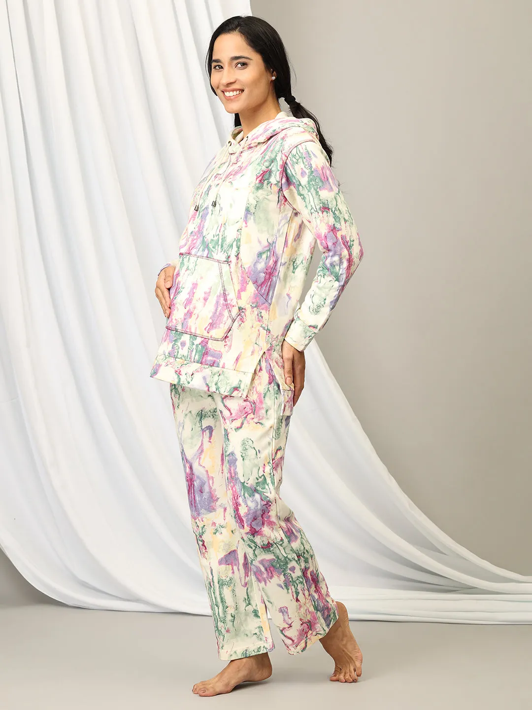 Pop Palette Maternity and Nursing Sweatshirt Co-ord Set