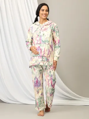 Pop Palette Maternity and Nursing Sweatshirt Co-ord Set